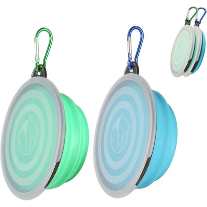 WagZivo collapsible travel bowls included in the bundle