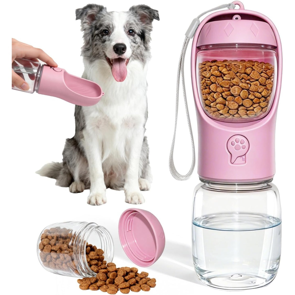 WagZivo 2-in-1 dog travel bottle included in the bundle